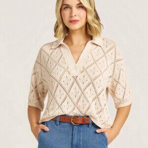 JASMINE CROCHET TOP - NATURAL